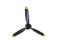 Qxryzp Hélice à 3 pales Volantex RC, for avion 761-5 P-51D, 761-8 F4U, 761-9 T28, 761-11 BF109, 761-12 761-13 P40 761-15Spitfire Jeu de pales d'hélice de rechange pour drone(5Piece-01)