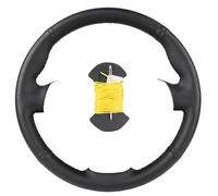 Qxryzp Housse de Volant de Voiture, for Skoda, for Octavia, for Superb, for Fabia A5 2012 2013, for Yeti 2009, enveloppe de Volant en Fibre de Cuir Housse de Volant(Black Yellow)