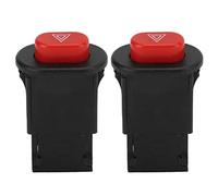 Qxryzp Interrupteur de feux de détresse for moto, contrôleur à double flash, for scooter et moto Bouton de commutation des feux de détresse