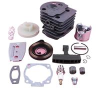 Qxryzp Kit cylindre-Piston 46mm, poulie de démarreur à recul, poignée ressort, corde, for Husqvarna 55 51, pièce Couvercle d'objectif de phare de voiture