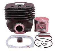 Qxryzp Kit cylindre-Piston Nikasil 50mm, for Husqvarna 372 372XP 371 371XP 365 SPECIAL 375K tronçonneuse 503939372 503961501 Couvercle d'objectif de phare de voiture