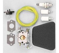 Qxryzp Kit de bulles d'huile bougie d'allumage carburateur, for Partner, 351 352 370 371 390 391 401 420 422 pièces scie à chaîne Bougie d'allumage pour moteur de tondeuse à gazon