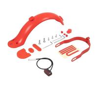Qxryzp Kit de Coussinets rehaussement Garde-Boue modifiés for pneus 10 Pouces, for Scooter électrique Xiaomi, M365 Pro 1S, Roue arrière, Support Pied béquille Garde-Boue arrière pour Skateboard(Rot)