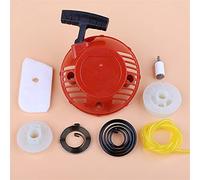 Qxryzp Kit de ligne filtre à air carburant ressort poulie démarreur recul for tondeuse, for Husqvarna, for 128LD 128C 128CD 128R 585530301 579063101 Démarreur à rappel