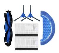 Qxryzp Kit de pièces rechange for aspirateur Cecotec Conga, série 1090, accessoires, consommables, filtre HEPA, brosse latérale centrale Kit de remplacement pour aspirateur robot(MH)