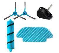 Qxryzp Kit de remplacement d'aspirateur, pièces rechange for Cecotec Conga, 4090 5090 6090, brosse latérale centrale, roue en tissu vadrouille Kit de remplacement pour aspirateur robot(ZLL)