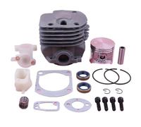 Qxryzp Kit de vis à Piston cylindre 52mm, for tronçonneuse Husqvarna 61 268 272 272XP 503758172 503446501 W, admission roulement aiguilles Couvercle d'objectif de phare de voiture