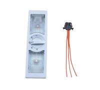 Qxryzp Lampe de lecture dôme intérieur gris style voiture, for VW, for POLO, for Touran, for Sharan, for Jetta, for Skoda, RAPID, for Seat Lampe de lecture pour voiture(Lamp with Cable)