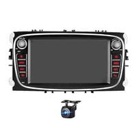 Qxryzp Lecteur vidéo multimédia autoradio, for Focus, s-max, for Mondeo, 9 Galaxy c-max Navigation GPS Android .0 sans DVD 2din 2 Din Lecteur multimédia de voiture(2G 32G black CAM)