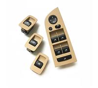 Qxryzp LHD RHD Régulateur de commutateur Levage fenêtre Porte intérieure avec Panneau Couverture extérieur Ensemble 4 pièces Garniture de poignée de porte intérieure de voitur(RHD A Beige Set)