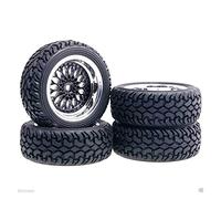 Qxryzp Pneus de Rallye à décalage Roue placage 9 mm, Voiture sur Route 1.16 Pneus Tout-Terrain pour Voitures télécommandées(Schwarz)