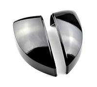 Qxryzp Rearview Mirror Covers, for, A3 Standard, S3 RS3 8V 14-20 Hatchback Sedan Coupe Replace Side Caps Carbon Black Couverture de rétroviseur de voiture(No Side Assist Bright Black)