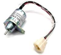 Qxryzp Solénoïde de carburant de machine Solénoïde d'arrêt de carburant à vanne magnétique 119653-77950, pour Woodward, pour John Deere, pour Yanmar
