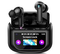 QXUFV Ecouteurs Bluetooth sans Fil, Écouteurs Bluetooth 5.4 Écran Tactile LED Multifonction avec Mode 5 EQ, 48H Écouteurs sans Fil ANC Réduction du Bruit Mic avec HiFi Stéréo, Casque IP7 Etanche