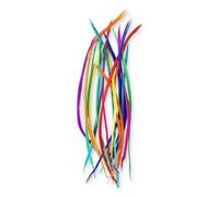 QXWD 10-17 cm Plumes de couleurs mélangées Décoration longue Pluma Oie en vrac Artisanat Chapeaux Garniture Pâques Loisirs Créatifs Carnaval 50 pcs