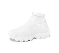QXWD Chaussures de Course Baskets Chaussettes pour Hommes Baskets Chaussettes Respirantes à la Mode Baskets de Sport Montantes pour Femmes