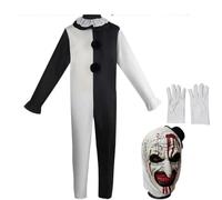 QXWD Costume de cosplay pour homme ou femme - Combinaison de clowns tueurs pour Halloween