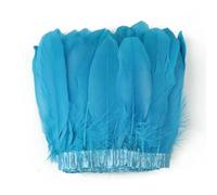 QXWD Ruban en plumes d'oie naturelles pour décoration de mariage et travaux manuels Rose Blanc 1,8 m