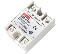 QXWPBIBAN 1 pièces 10A 25A 40A 60A AC-AC monophasé Relais à Semi-conducteurs AC SSR SSR-10AA SSR-25AA SSR-40AA SSR-60AA 80-250VAC