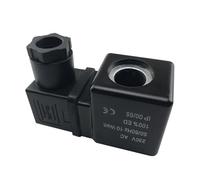 QXWPBIBAN Bobine d'électrovanne TM30 for vanne de Purge électronique, AC220V DC24V, diamètre intérieur 14,5 mm, Hauteur 42(24V)