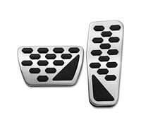 QXWRLD Et couvercle de pédale de frein Kit de coussinets de pédale en acier inoxydable automatique 2018-2019, for les modèles Jeep, Wrangler Jl, 2 Coussin de repose-pieds pour voiture