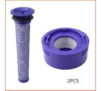 QXWRLD For Dyson, for aspirateurs sans fil V7 V8, pré-filtre et post-filtre de remplacement + accessoires de Kit de post-filtre HEPA Filtre de remplacement pour aspirateur(Set 2)