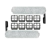 QXWRLD For Tineco Floor ONE S5/Floor One S5 Pro 2/ S5, rouleaux de brosse de remplacement for aspirateur intelligent extrême et filtres HEPA Filtre de remplacement pour aspirateur(10PCS-01)