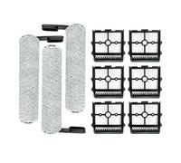 QXWRLD For Tineco Floor ONE S5/Floor One S5 Pro 2/ S5, rouleaux de brosse de remplacement for aspirateur intelligent extrême et filtres HEPA Filtre de remplacement pour aspirateur(9PCS)