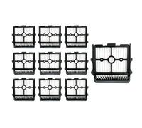 QXWRLD For Tineco Floor ONE S5/Floor One S5 Pro 2/ S5, rouleaux de brosse de remplacement for aspirateur intelligent extrême et filtres HEPA Filtre de remplacement pour aspirateur(10PCS)