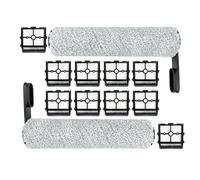 QXWRLD For Tineco Floor ONE S5/Floor One S5 Pro 2/ S5, rouleaux de brosse de remplacement for aspirateur intelligent extrême et filtres HEPA Filtre de remplacement pour aspirateur(12PCS)