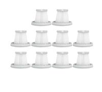 QXWRLD For Xiaomi, for Mijia, aspirateur pratique, SSXCQ01XY maison voiture Mini filtre Hepa sans fil pièces de rechange accessoires de rechange H13 Filtre de remplacement pour aspirateur(10 Filters)