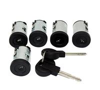 QXWRLD Jeu de barillets de Serrure de Porte, 5 pièces, for Fiat, Scudo, citroën, XM XANTIA SYNERGIE, expédition Jumpy 1995 - 2007 9170.AY Ensemble de cylindres de Serrure de Porte de véhicule