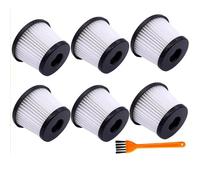 QXWRLD Remplacements de filtre HEPA d'aspirateur, for aspirateur à poignée SILVERCREST SHAZ 22.2 C3, accessoires de pièces de filtres Filtre de remplacement pour aspirateur(6pcs)
