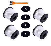 QXWRLD Remplacements de filtre HEPA d'aspirateurs, for LiDl, for Cecotec Conga Thunderbrush 820 850 650, accessoires de pièces de filtre d'aspirateur à main Filtre de remplacement pour aspirateur(4pcs