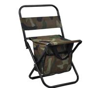 QXWYBYQGW Chaise De Pêche Pliable avec Sac Isotherme, Tabouret De Pêche Portable avec Dossier, Chaise Pliante D'extérieur Légère for La Pêche Et La Chasse.