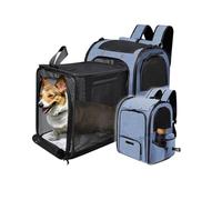 QXWYBYQGW Sac À Dos Extensible Et Pliable for Animaux De Compagnie, for Petits Et Moyens Chiens Et Chats, Sac De Transport for Chiens Et Chats, Grand Espace, avec Fermeture Éclair(39.5x31.5x27cm)