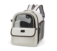 QXWYBYQGW Sac à Dos for Animaux de Compagnie, Grand Format, Transparent, Respirant, Portable, Accessoire for Chien(Black)