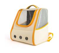 QXWYBYQGW Sac à Dos for Animaux de Compagnie, Grande capacité, Portable, for Chats et Chiens, idéal for Les Voyages(Orange)
