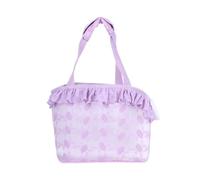 QXWYBYQGW Sac De Transport for Chat en Dentelle Tendance, Portable for Chien, Maille Respirante Et Pliable for, Respirant(Purple_Small)