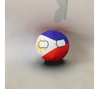 QXXKJDF 7,9 po 3,9 po Balles de Campagne, Peluche, Allemagne, Fidji, Congo, Mexique, Canada, Congo, Jouets en Peluche, Balle de Campagne(Philippines,7.8in)