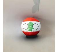QXXKJDF 7,9 po 3,9 po Balles de Campagne, Peluche, Allemagne, Fidji, Congo, Mexique, Canada, Congo, Jouets en Peluche, Balle de Campagne(Lebanon,3.7in)