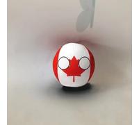 QXXKJDF 7,9 po 3,9 po Balles de Campagne, Peluche, Allemagne, Fidji, Congo, Mexique, Canada, Congo, Jouets en Peluche, Balle de Campagne(Canada,7.8in)
