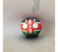 QXXKJDF 7,9 po 3,9 po Balles de Campagne, Peluche, Allemagne, Fidji, Congo, Mexique, Canada, Congo, Jouets en Peluche, Balle de Campagne(Kenya,7.8in)