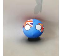 QXXKJDF 7,9 po 3,9 po Balles de Campagne, Peluche, Allemagne, Fidji, Congo, Mexique, Canada, Congo, Jouets en Peluche, Balle de Campagne(Fiji,7.8in)