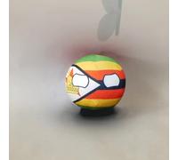 QXXKJDF 7,9 po 3,9 po Balles de Campagne, Peluche, Allemagne, Fidji, Congo, Mexique, Canada, Congo, Jouets en Peluche, Balle de Campagne(Zimbabwe,3.7in)
