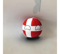 QXXKJDF 7,9 po 3,9 po Balles de Campagne, Peluche, Allemagne, Fidji, Congo, Mexique, Canada, Congo, Jouets en Peluche, Balle de Campagne(Denmark,7.8in)