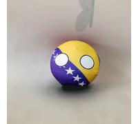 QXXKJDF 7,9 Pouces, 3,9 Pouces, Country Ball, Équateur, France, Espagne, Canada, Congo, Peluches, Country Balls(BIH,7.8in)