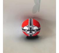 QXXKJDF 7,9 Pouces, 3,9 Pouces, Country Ball, Équateur, France, Espagne, Canada, Congo, Peluches, Country Balls(EK,7.8in)