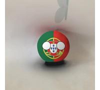 QXXKJDF Ballon Polonais De 3,9 Pouces Et 7,9 Pouces, Ballon De Campagne, Albanie, Égypte, Andorre, UE, Jouet en Peluche, Ballons De Campagne(Portugal,3.7in)