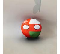 QXXKJDF Peluche Country Ball de 7,9 Pouces et 3,9 Pouces, Eau, Argentine, Belgique, Royaume-Uni, Country Balls, Festival, Cadeau(Oman,3.7in)